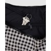 BAGGU Large Nylon Crescent Bag - Black & White Gingham