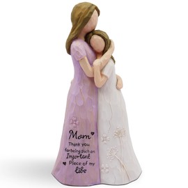 BORLESTA Birthday Gifts for Mom - Christmas Day Gifts for Mom from Daughter - Mom Gifts, Gift for Mom, New Mom Gifts, Mother of The Bride Gifts, Sculpted Hand-Painted Figure （Purple）