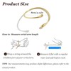 YANCHUN Bangle Bracelet Multilayer Adjustable Upper Arm Bangle Gold Jewelry