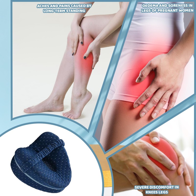 Bodeshis Knee Pillow, Alignment Pillows for Side Sleepers Sleeping on