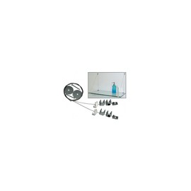 CRL Aluminum Finish Cable Shelf Bracket System for 3/8 to 1/2 Shelves