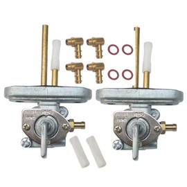 Set of 2 Petcock Fuel Gas Tap Valve For Yamaha XS750 XS850 XS1100 447-24500-02-00, 447-24500-01-00,