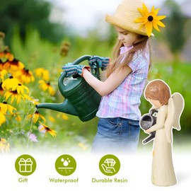 Loyzcy Gardening Gifts for Women, Angel Figurine for Gardener, New Home Gift Ideas, Breeding Hope and Love, Unique Sculpted Hand-Painted Figure