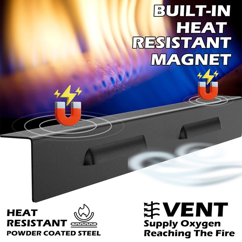 Griddle Wind Guard Stainless Steel Magnetic Wind Screen Grill Accessories