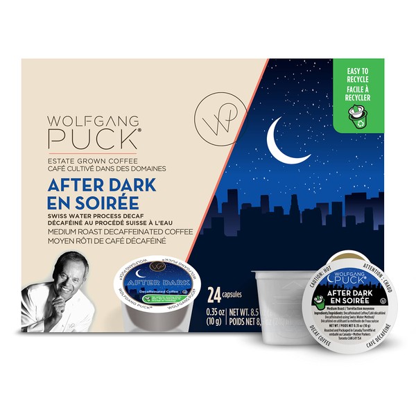 Wolfgang Puck Coffee Single Serve Capsules, After Dark, 24 Count