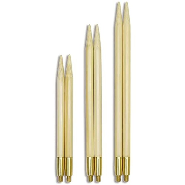 Seeknit Circular Knitting Needles, Bamboo, Beige, 12.5 cm x 7