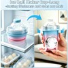 2-in-1 Silicone Ice Ball Cup, Collapsible Ice Cube Cup with