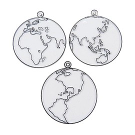 Fun Express Color Your Own Suncatchers - VBS Vacation Bible School Supplies/Decor - Earth Day DIY Crafts for Kids and Classroom Activities - Set of 24