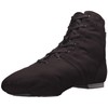 Sansha Soho Lace-Up Jazz Shoe,Black, 8 M US Women's/4 M