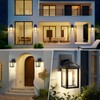 BesLowe Solar Wall Lights Outdoor, Aluminum Dusk to Dawn LED