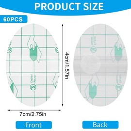 VYIBPDY Waterproof Ear Patches, 60 Pieces Disposable Ear Waterproof Stickers Adult Earmuffs Ear Muffs Children Water Ear Protection Swimming Children Ear Protection Water Children