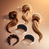2Pcs Hair Styling Accessories Set, Foam Bun Maker Inserts, Volume