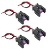 Ollanoos 4Pcs 2 Pin Car Diesel Injector Connector Wire Harness
