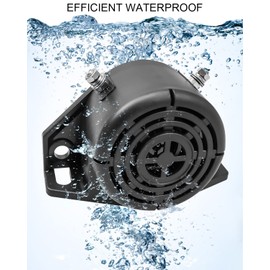 2 Pcs Backup Alarm for Trucks, 105±5DB 12-24V Truck Back Up Alarm Reverse Horn, Waterproof Reversing Loud Beeper for Van Truck Car Heavy-Duty Vehicles, Circular