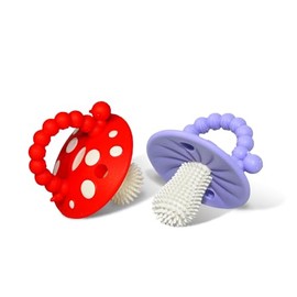 RAZBABY Mordedor de Silicona Suave bebés de 3 Meses en adelante, con cerdas masajeadoras, Ideal para aliviar Las molestias de la dentición. Calma Las encías doloridas, es fácil de sostene