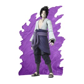 BANDAI - Anime Heroes Beyond - Naruto Shippuden - Figure Anime Heroes Beyond 17 cm - Articulated Sasuke Uchiha Figure - Brand Cursed: Condition 1 - Toy for Children from 4 Years - 37712