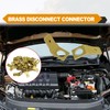 25 Pcs Quick Disconnect Connectors 1/4" Male Tab Non Insulated