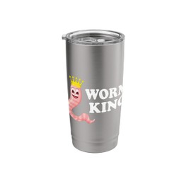 Worm Farmer King Worm Farming Red Wiggler Worm Compost Stainless Steel Insulated Tumbler