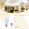 VYAOMLI E17 LED Light Bulbs 6W Equivalent to Halogen Bulb