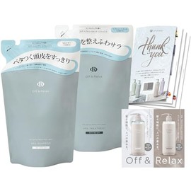 Off&Relax OR Spa Shampoo, Spa Hair Treatment, Refill Set, 13.5 fl oz (400 ml), Cassis & Muguet Scent, Original Pamphlet, Trial Pouch, Refresh Refill Set