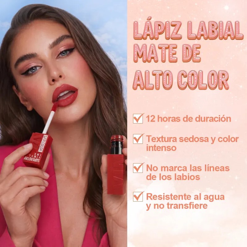 Labial Líquido Mate De Larga Duración Superstay