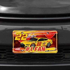 Rico Industries NASCAR Joey Logano #22#1 Fan Metal Auto Tag 8.5" x 11" - Great for Truck/Car/SUV