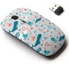 2.4G Wireless Mouse with Cute Pattern Design for All Laptops and Desktops with Nano Receiver - Cute sea