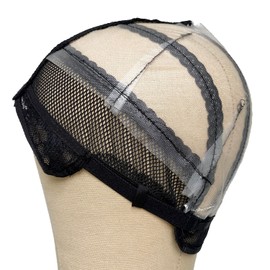 Ms Fenda Hair - Gorras unisex para peluca, 3 unidades, color negro