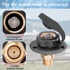 FYRIXY RV City Water Inlet with Check Valve – 3/4″