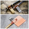 Zixui Notebook Pen Holder Clip, Leather, Stainless Steel Clip, For