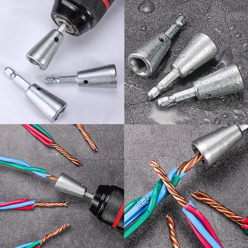 WADY Wire Twisting Tools, 3 Pcs No-Peeling Wire Stripping Tool