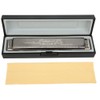 Harmonica Professional Mouthorgan Diatonic Harp 1.2mm Brass Base Plate 24‑Hole