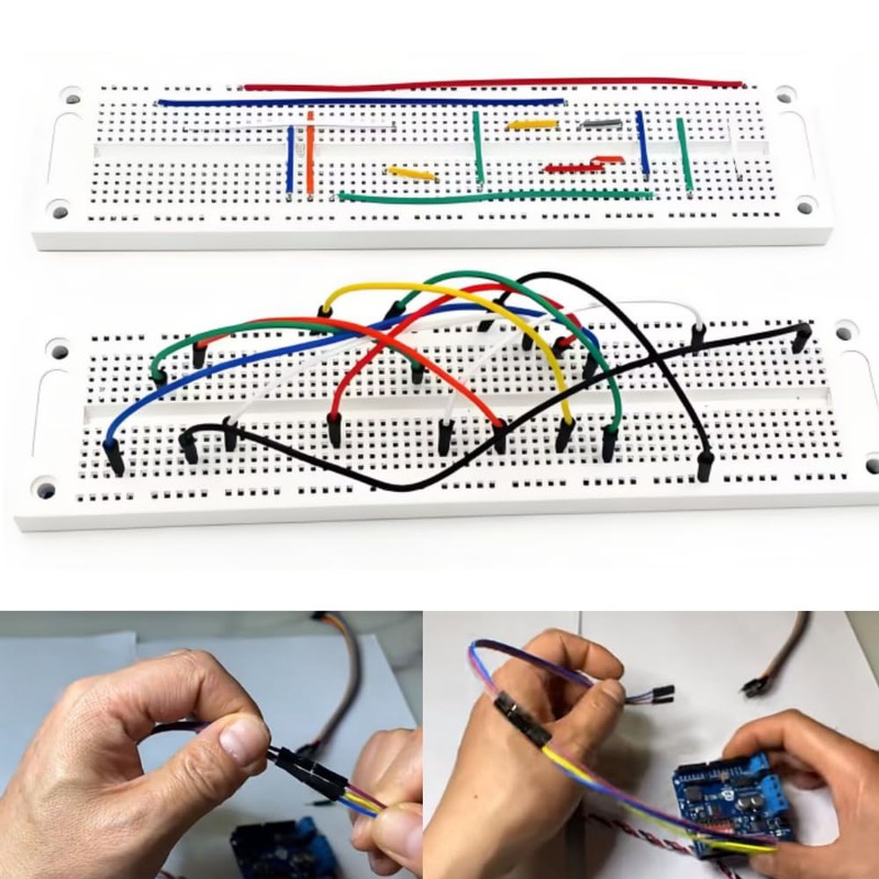 Pin Dupont Wire 10CM 120pcs Multicolor Breadboard Jumper Wire Flat