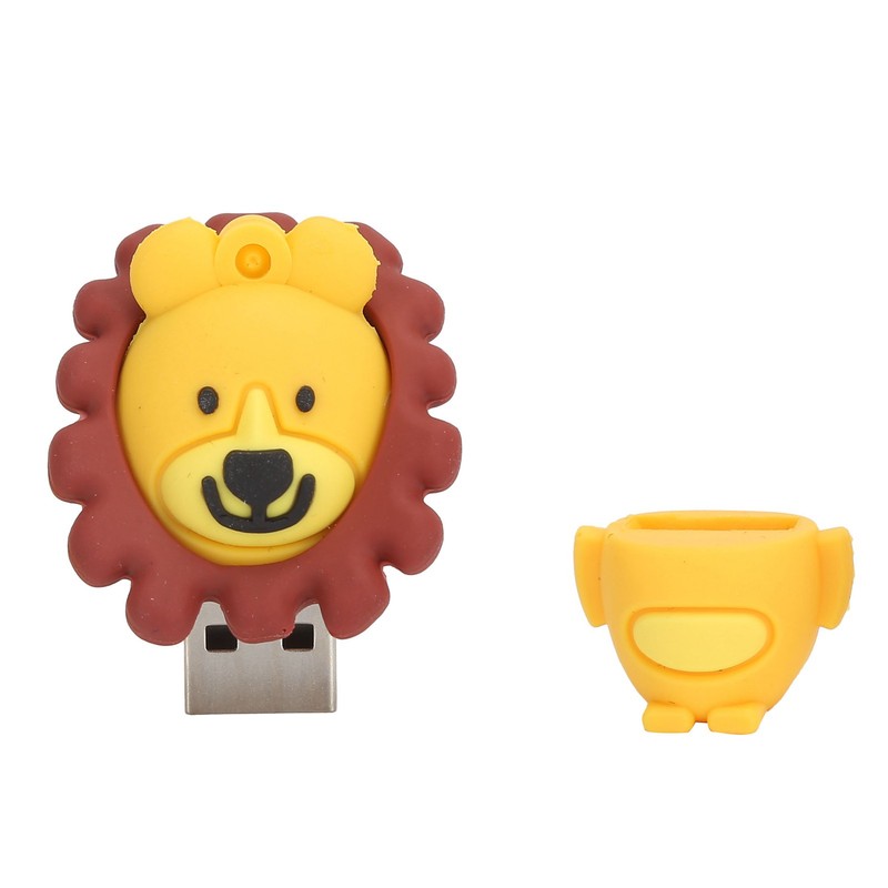 U Disk USB2.0 3 Dimensional Cute Lovely Lion Shape Data