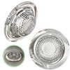 Kitchen Helpis® Stainless Steel Drain Strainer Diameter 7 cm, Rustproof