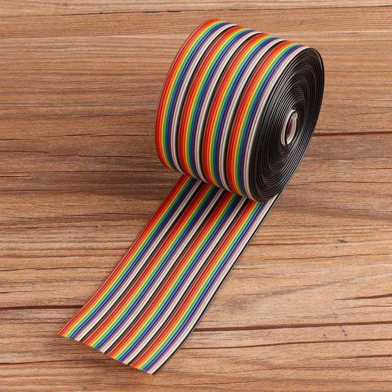 Flat Ribbon Cable Colourful 1.27 mm Spacing Cable 40P Flat