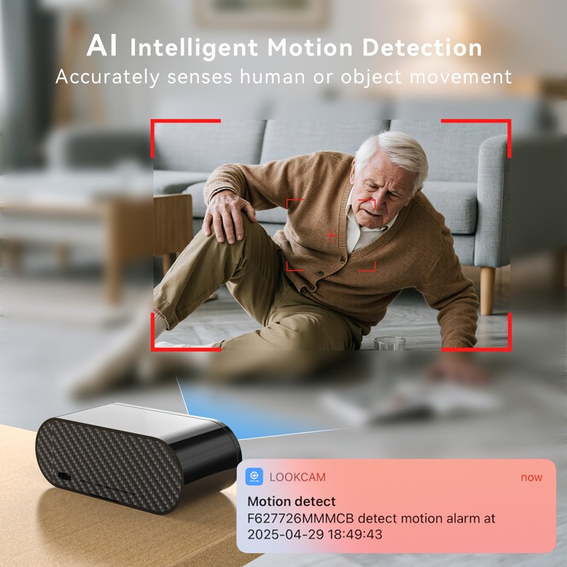 ASWNS Wireless WiFi Security Camera, Nanny Cam for Home, Indoor