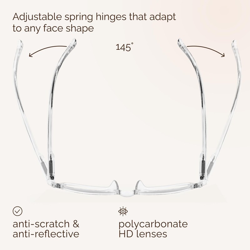 NOVIVON reading glasses Clear 2.0