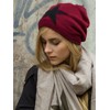 Womens Star Slouch Winter Beanie MU118, Farbe:beige;Mode Größe:One Size