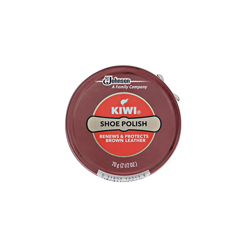 Kiwi Wax Shoe Polish, Giant Size 2.5 oz, Brown