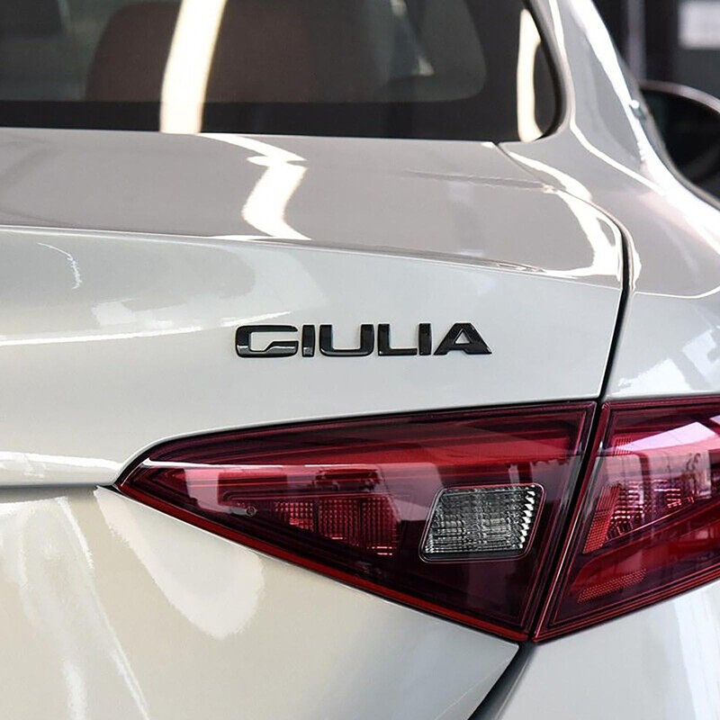 3D Letter Metal Trunk Giulia Logo, Suitable for Alfa Romeo