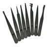 8 Pieces Tweezers Plastic Anti-Static Tweezers for Electronics Jewelry-Making Laboratory