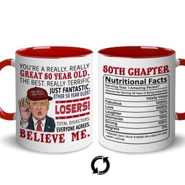 FROOBLEQUIRK 50Th Birthday Mugs For Men, Great 50 Years Old Mug, 1975 Birthday Gifts Ideas, Funny Gifts For Turning 50 - Father Day Mother Day Christmas Birthday Gifts For Dad Mom Friend Uncle Aunt