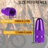 BOROLA Presta Valve Caps 4 Pack Anodized Aluminum Alloy Bicycle