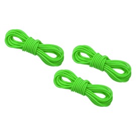 PATIKIL Archery D-Loop Rope 10 FT, Pack of 3 Bow Strings Release Nock Wire Nocking Loop Buckle Ring for Compound Bow, Bright Green