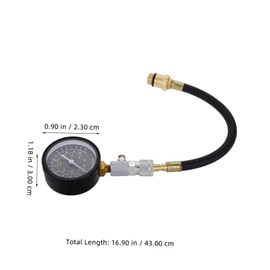 NOLITOY Engine Compression Testing Gauge Kit Portable Compression Check Tool for Engine Diagnostics Durable Construction for Accurate Pressure Measurement