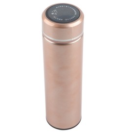 316 Stainless Steel Vacuum Flask with Temperature Display Water Bottle for Home Office OutdoorRose Gold