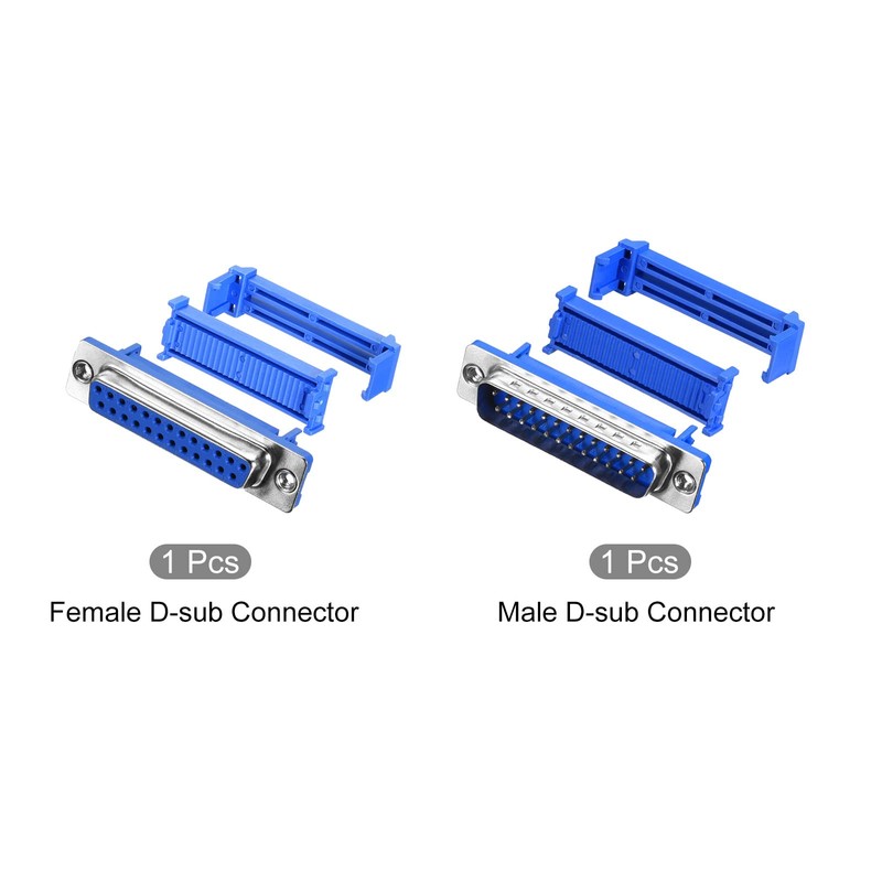 QUARKZMAN 1 Set D-sub 25-Pin 2-Row Male and Female Socket