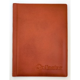 Collector Coin Album for 108 Mix Size Coins, Small, Medium, Large, Coin Book Folder, Brown