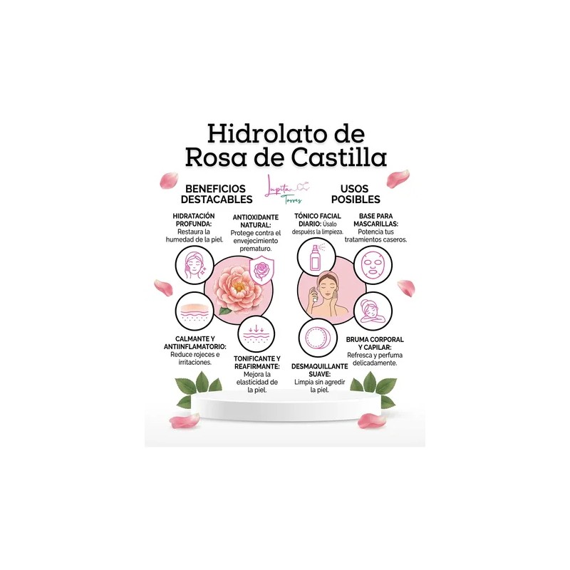 Hidrolato De Rosa De Castilla
